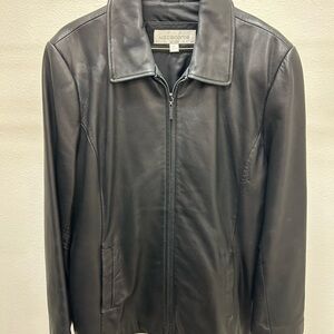Liz Claiborne Women's Black Leather Jacket